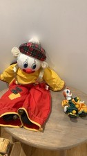 Vintage 1x Hand Made Clown  & 1 X Porcelain Clown Head and Shoe