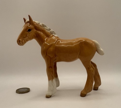 Beswick palomino shire foal - shire,