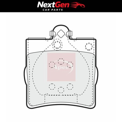 Rear brake pads apec for - rear,