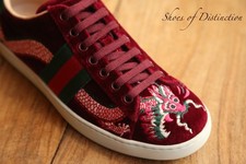 Gucci Dragon Burgundy Velvet