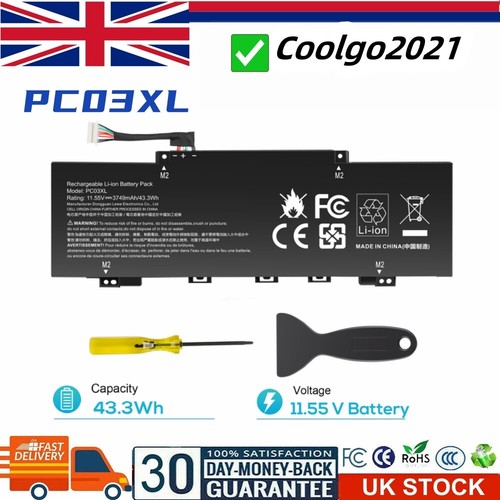 Pc03xl battery m24648 005 - pc03xl, for