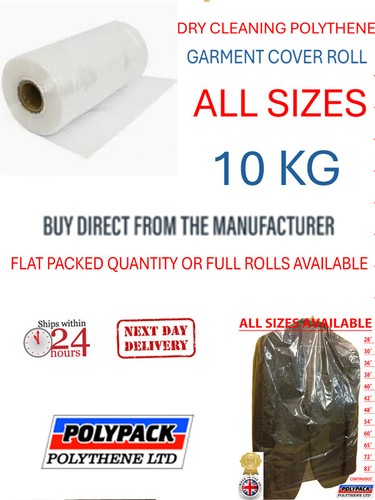Polythene garment covers poly - garment, covers/poly