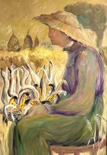 Large Italian Oil Painting