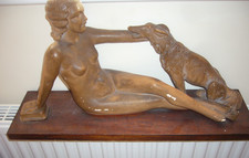 Vintage Art deco reclining