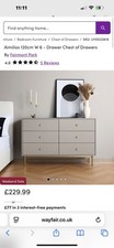Aimilios 6 Draw Chest of Drawers 120cm width rrp £239