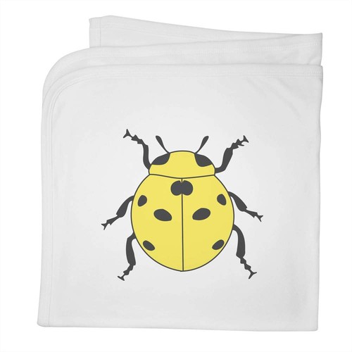 Yellow ladybug baby - 'yellow, blanket