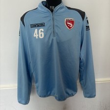 Morcambe Football 1/4 Zip Top Shirt Jacket Carbrini Large L Player Issue