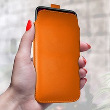 Leather pull tab flip case - pu,