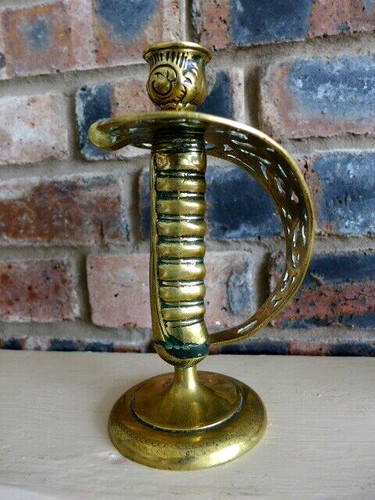 Vintage brass sword - , shape