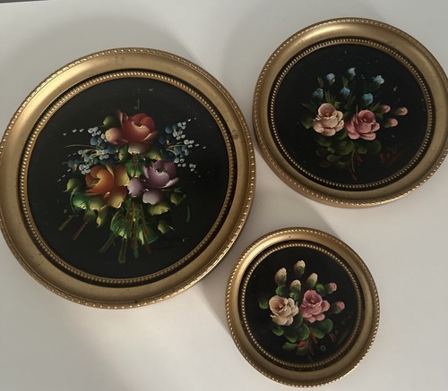 Set vintage gold framed - gold,
