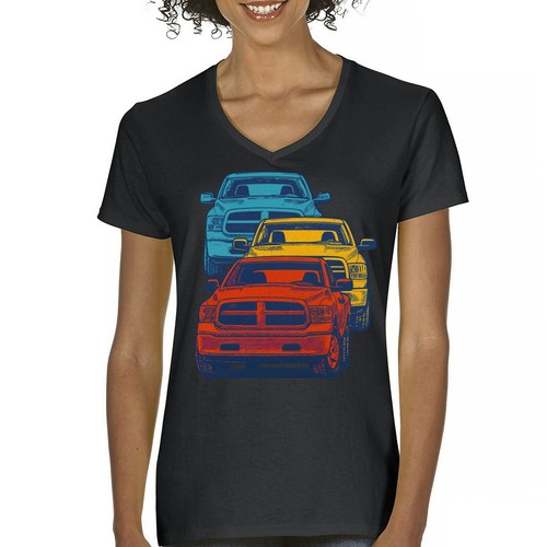American pickup truck - pickup, stack