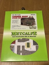 Metcalfe OO Gauge PO264 Corner Shop Stone Built Card Kit For Model Railways