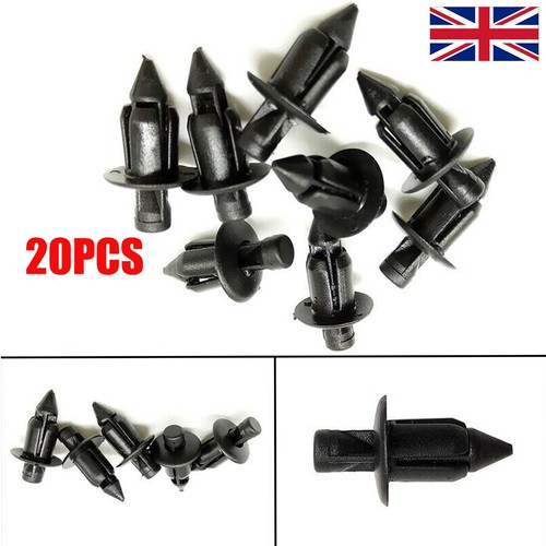 20x plastic rivet - trim, clips