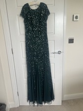 Long Deep Green Sequence Dress