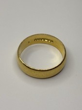 22ct solid gold wedding band - gold,