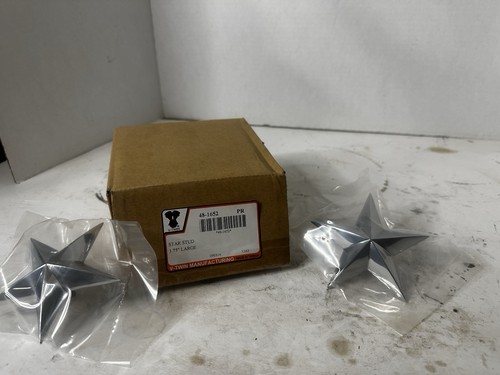 Chrome decorative star stud - chrome,