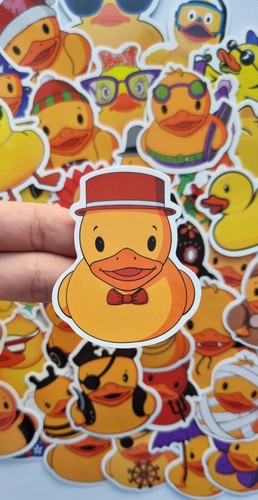 Pcs rubber duck - duck, stickers