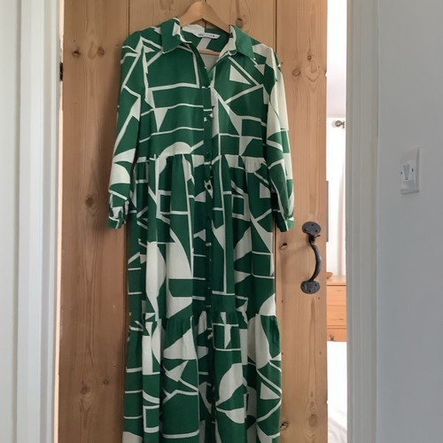 Zara green print - green,