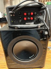 Monitor Audio Radius 380 subwoofer powered by Anthony Gallo MPS 150 amplifier