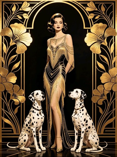Art deco 1920s - , two
