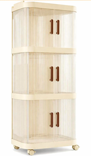 Beige compartment storage - beige,
