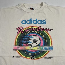 VTG 90s Adidas Hawaii Rainbow