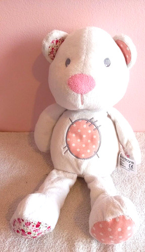 Kiddicare white pink teddy - white,