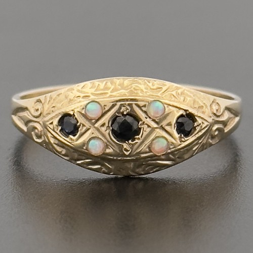 9ct yellow gold sapphire - sapphire, &