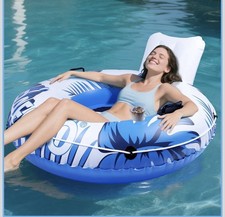 Heavy Duty River Tube Inflatable Premium Water Float for Lake and River Lounging