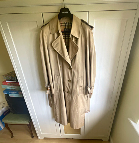 Burberrys beige long trench - burberrys,