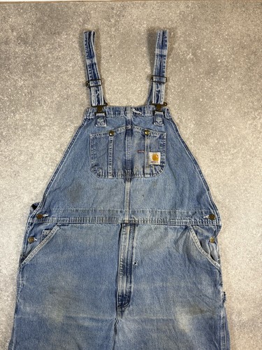 Carhartt denim overalls mens - denim,