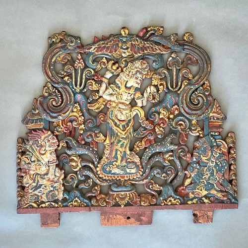 Antique balinese hand - antique, carved