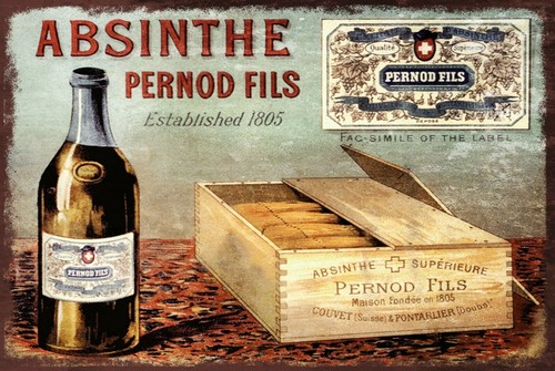 Absinthe pernod drink - pernod, advert