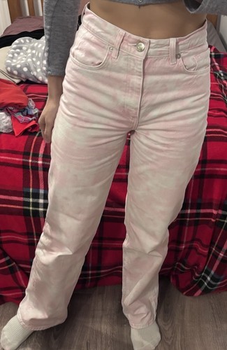 Zara pink and white tie - tie, dye