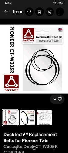 Decktech replacement belts - decktech™,