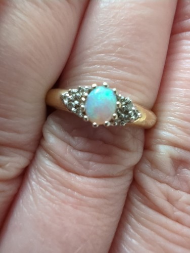 Vintage 9ct gold opal and - 9ct,