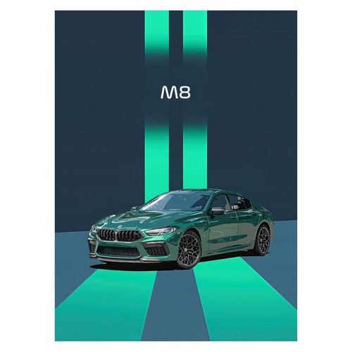 Green sports car - green, |
