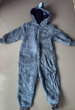 Boys Dinosaur Cosy Fleece Hooded All In One 1.5-2 Years Brand New NEXT