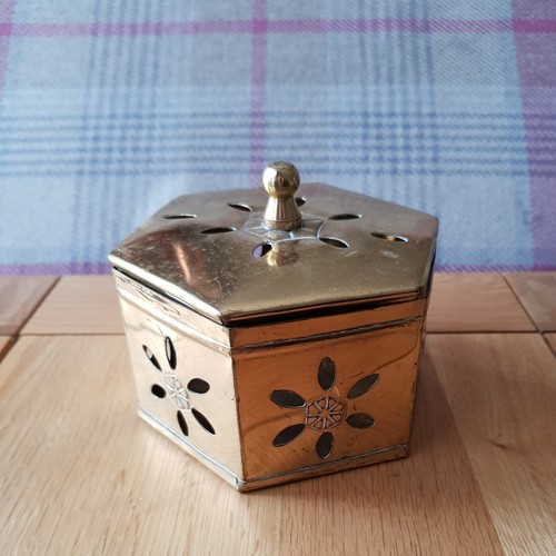 Brass trinket box - trinket,