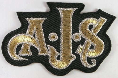 Ajs embroidered iron patch - iron,