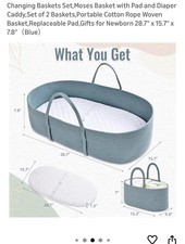 Moses Basket With Pad And