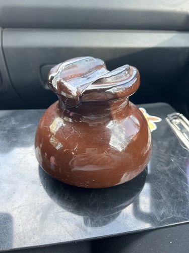 Vintage brown pottery - vintage,