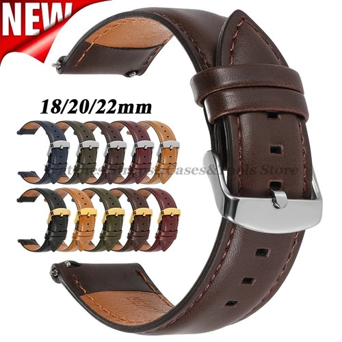 Vintage leather watch strap - watch,