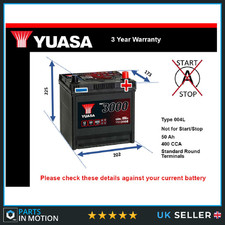 Car Battery YBX3108 Yuasa 004L