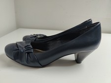 Roberto Vianni Dark Blue Court Shoes Size 40 UK 6.5 Excellent Condition