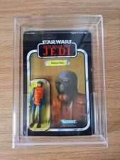 Vintage Kenner 1983 Star Wars MOC ROTJ Walrus Man 77 Back including Acrylic Case