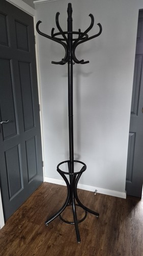 Black bentwood style coat - black,