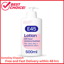 E45 Moisturising Lotion 500 Ml for Dry & Sensitive Skin- Daily Moisturiser