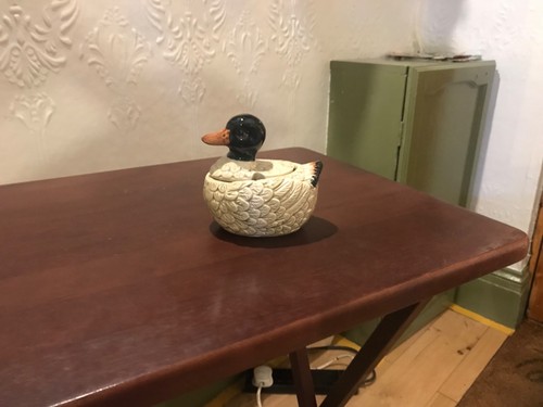 Vintage ceramic duck condiment - ceramic,
