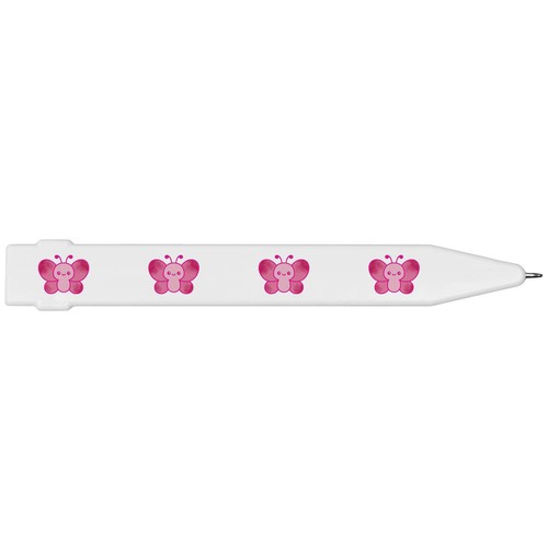 Cute pink butterfly - butterfly', flat